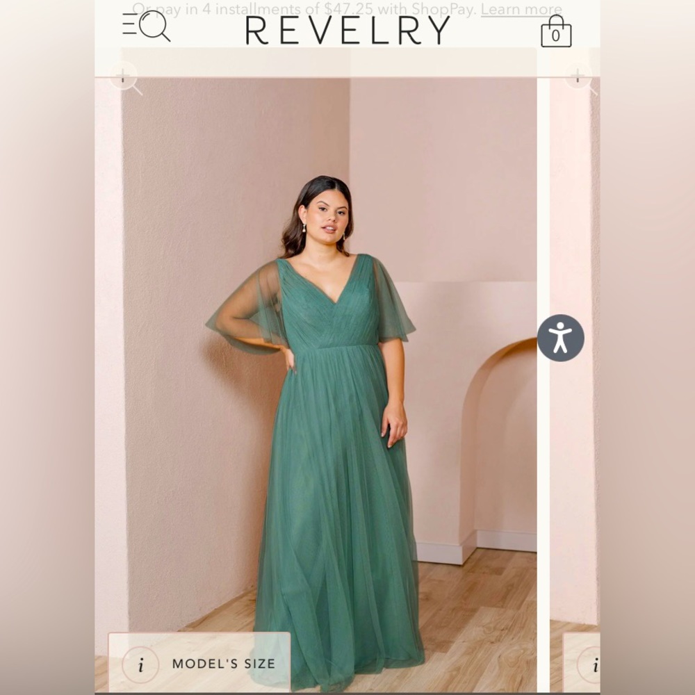 Revelry - Thea Tulle dress - Rosemary - MTO size 6